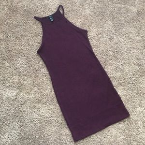 High neck bodycon dress